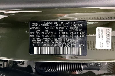 2026 Hyundai Palisade SEL Premium 7 Passenger