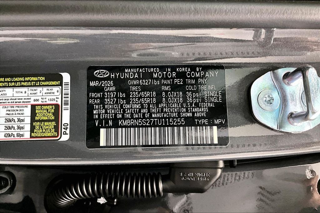 2026 Hyundai Palisade SEL Premium 8 Passenger