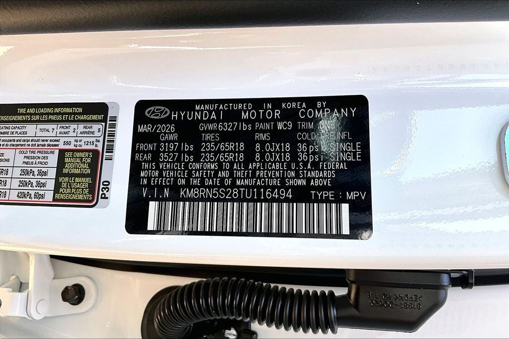 2026 Hyundai Palisade SEL Premium 7 Passenger