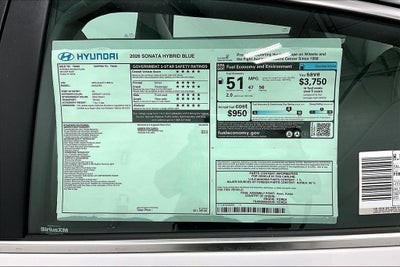 2026 Hyundai Sonata Hybrid Blue
