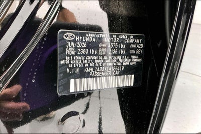 2026 Hyundai Sonata Hybrid Blue