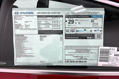 2026 Hyundai Sonata SEL Sport
