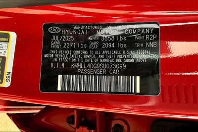 2025 Hyundai Elantra SE