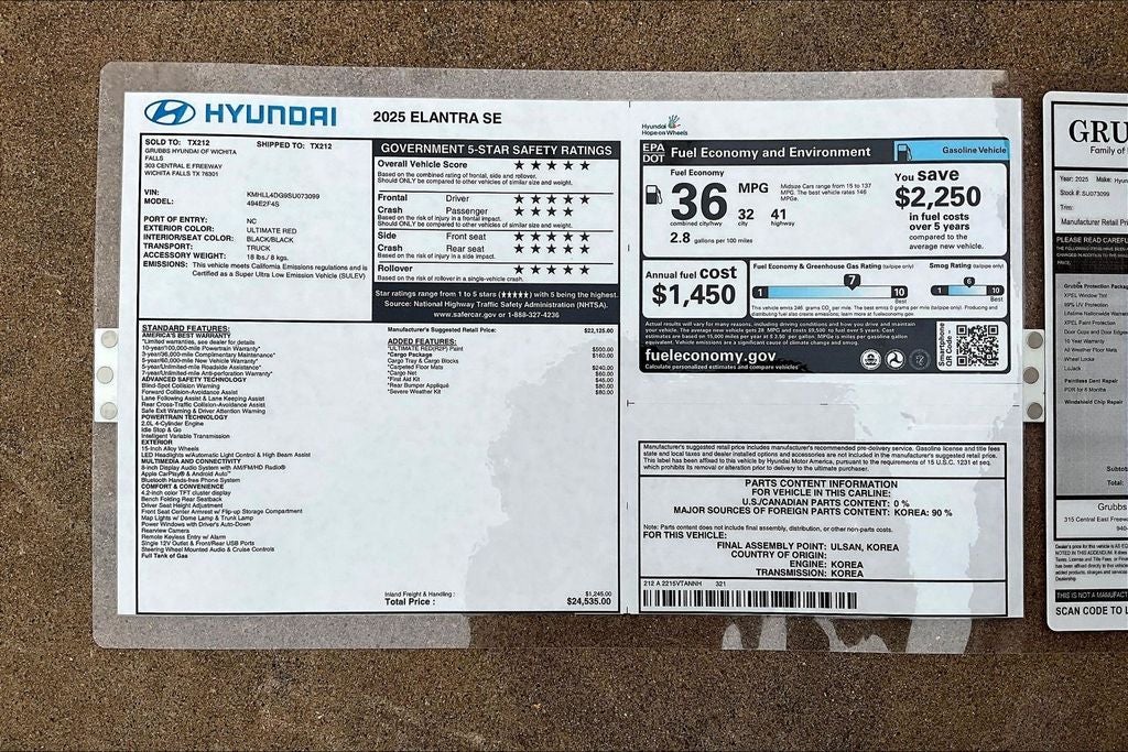 2025 Hyundai Elantra SE