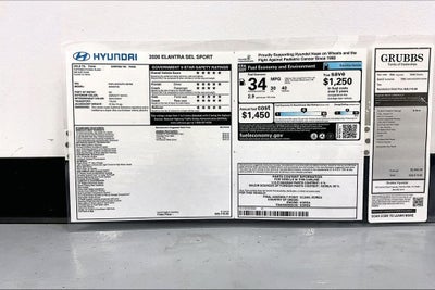 2026 Hyundai Elantra SEL Sport