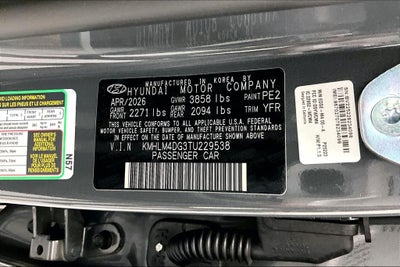 2026 Hyundai Elantra SEL Sport