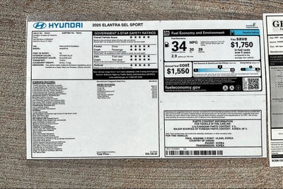 2025 Hyundai Elantra SEL Sport