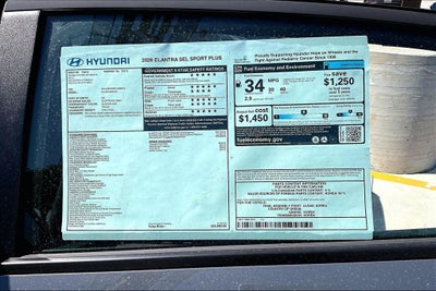 2026 Hyundai Elantra SEL Sport