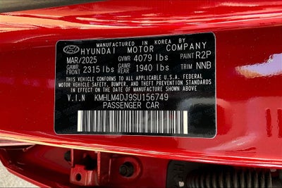 2025 Hyundai Elantra Hybrid SEL Sport