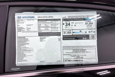 2026 Hyundai Elantra Limited