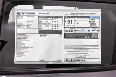 2026 Hyundai Venue SE
