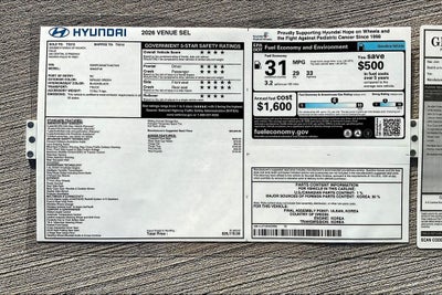2026 Hyundai Venue SEL