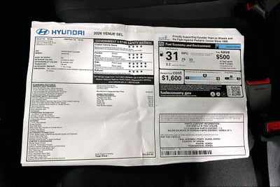 2026 Hyundai Venue SEL