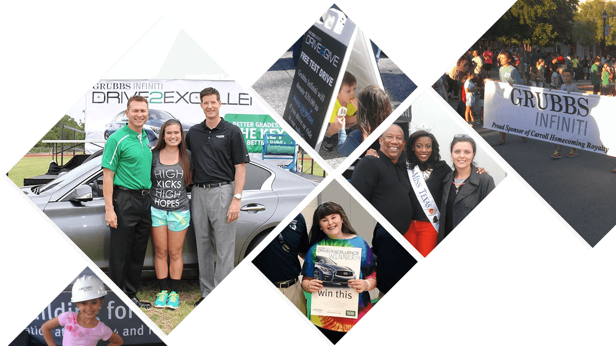 employee with people in charity photo collage